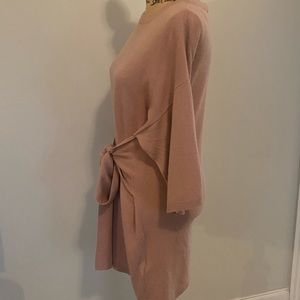 Ted Baker, rose colored, mid-thigh length sweater